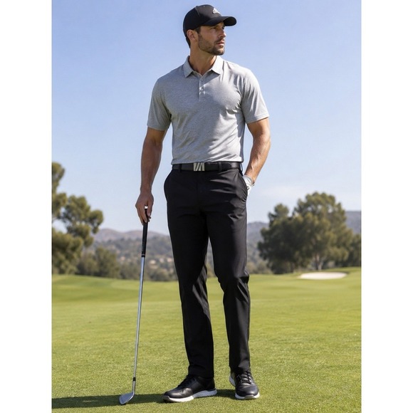 adidas Other - Adidas ClimaLite Golf Pants Mens 36x32 Black Stretch Performance Flat Front